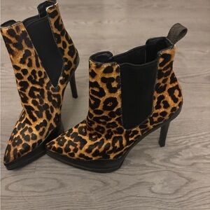 Michael Kors Leopard Heeled Boots